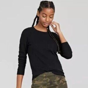 Charter Club Luxury 100% Cashmere Black Crewneck Sweater | Size S